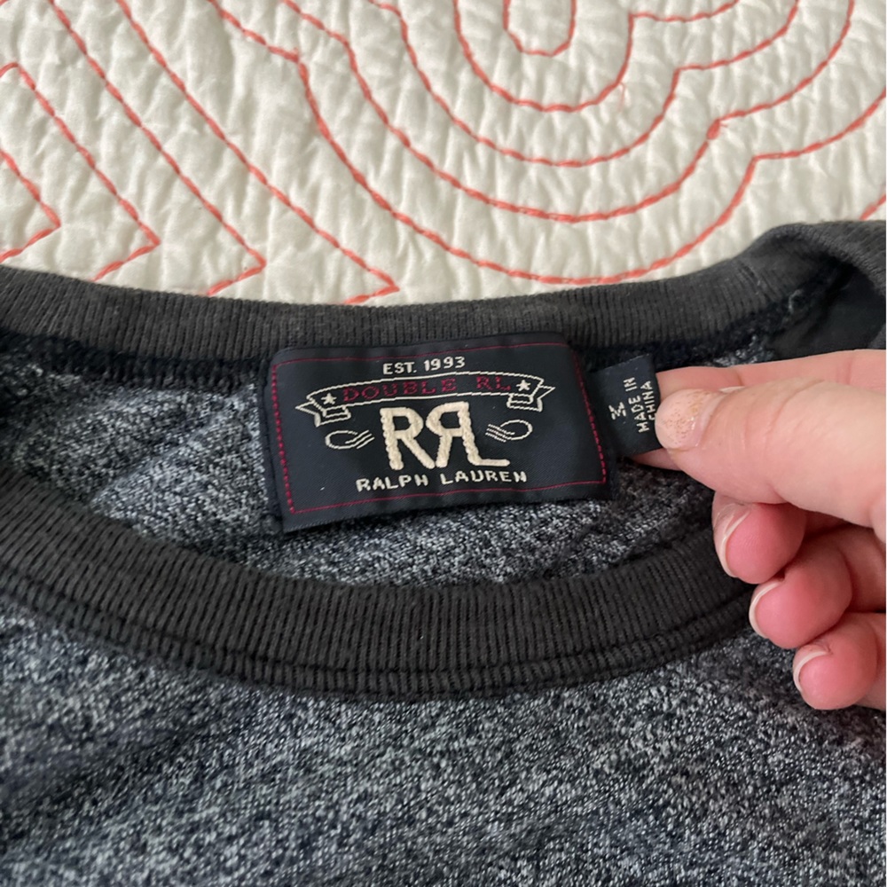 RRL men’s ralph Lauren 3/4 sleeve t shirt